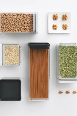 Brabantia Keittiötarvikkeet<nelikulmainen säilytyspurkki 2,5L dark grey