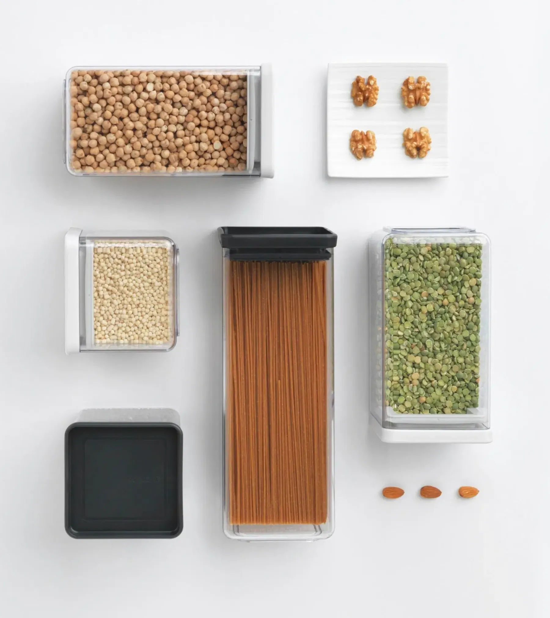 Brabantia Keittiötarvikkeet<nelikulmainen säilytyspurkki 2,5L dark grey