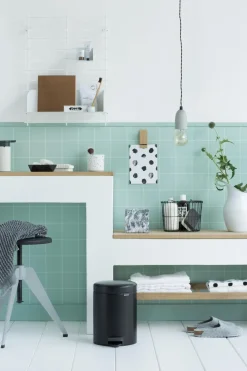 Best NewIcon poljinroska-astia 5 L matt black Muut Kylpyhuonetarvikkeet|Roskakorit