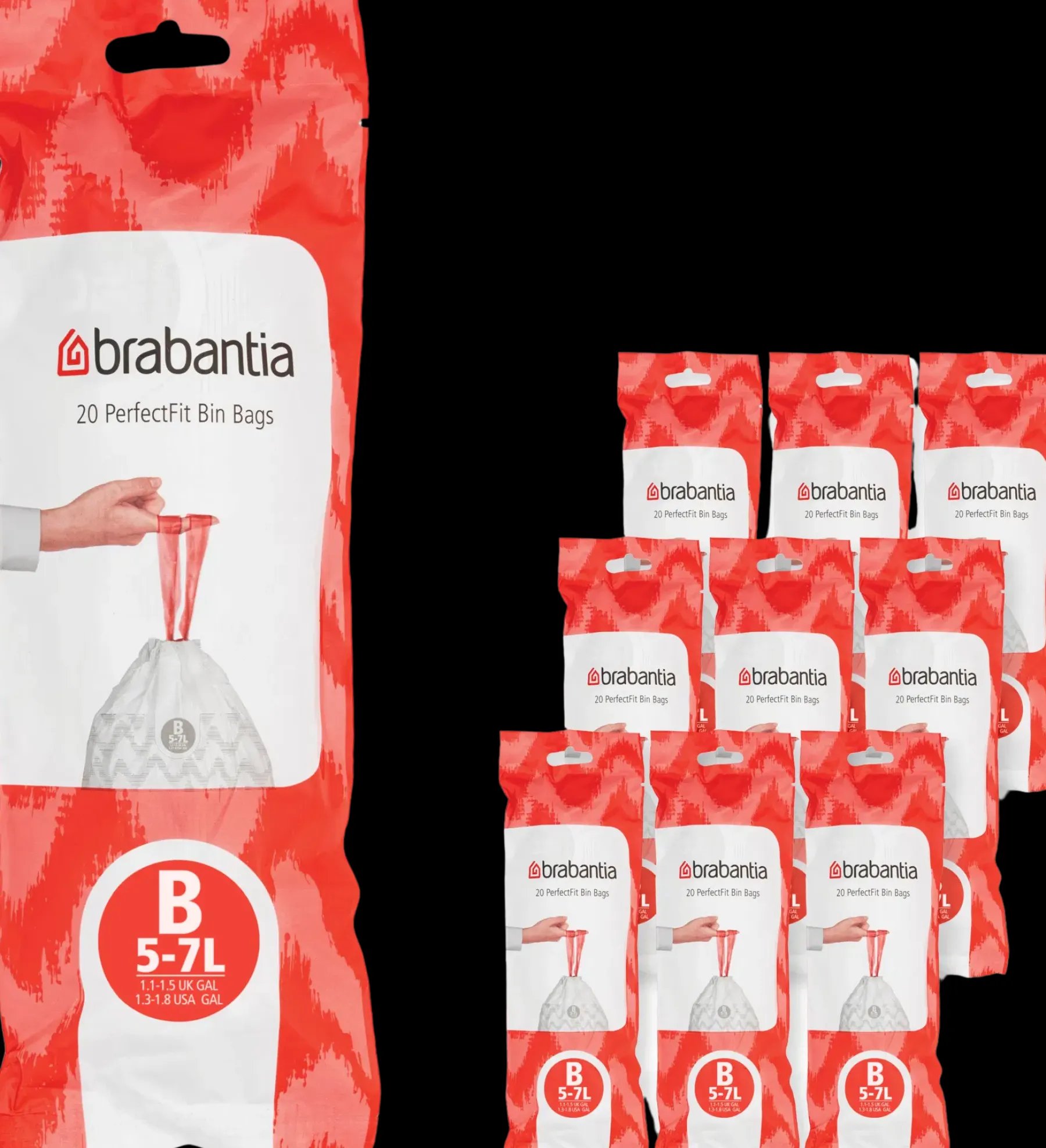 Best PerfectFit roskapussit B 5L, 10 rullaa 200 pss valkoinen Siivousaineet Ja -tarvikkeet|Muut Kylpyhuonetarvikkeet