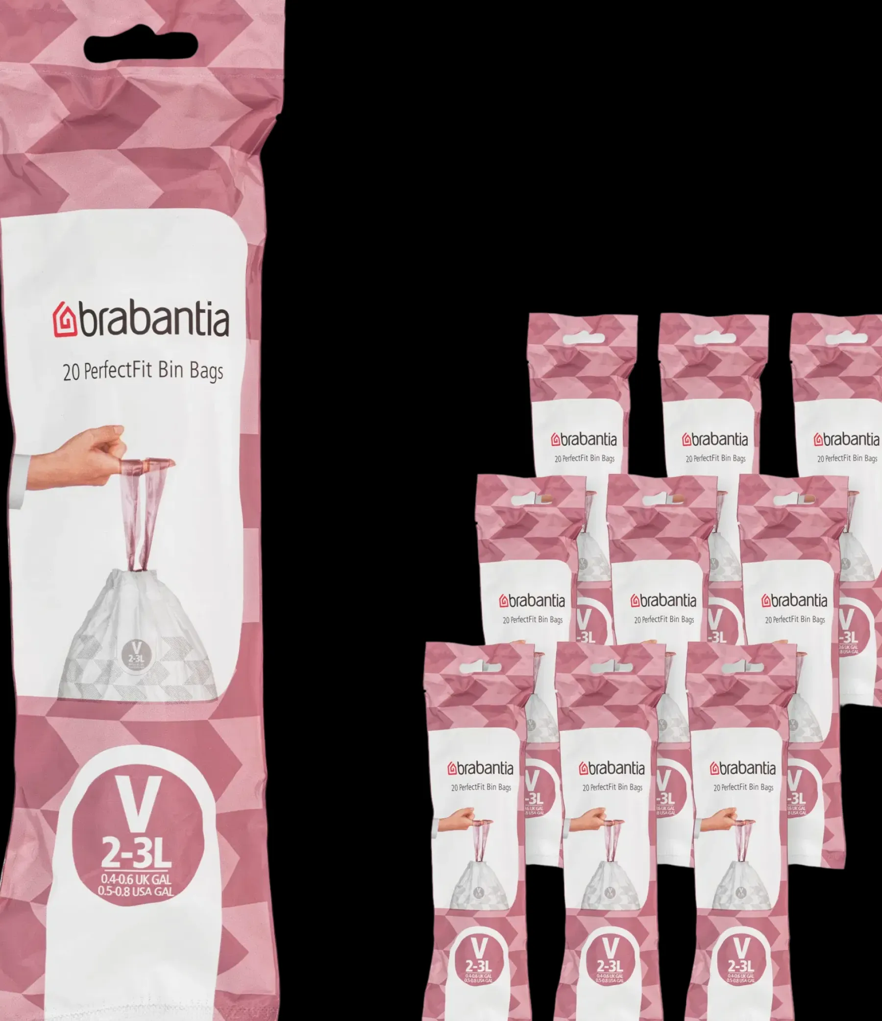 Brabantia Siivousaineet Ja -tarvikkeet|Muut Kylpyhuonetarvikkeet<PerfectFit roskapussit V 3L 200 pss white