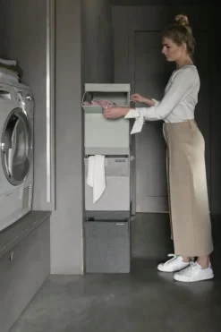 Brabantia Pyykinhoito<pinottava pyykkikori 35L grey