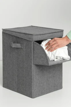 Brabantia Pyykinhoito<pinottava pyykkikori 35L pepper black