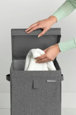 Brabantia Pyykinhoito<pinottava pyykkikori 35L pepper black