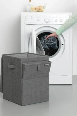 Brabantia Pyykinhoito<pinottava pyykkikori 35L pepper black