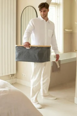 Outlet pyykkikori kokoontaittuva 40L pepper black Pyykinhoito