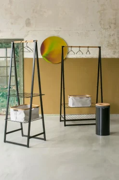 pyykkikori korkkikansi 35L matt black Pyykinhoito