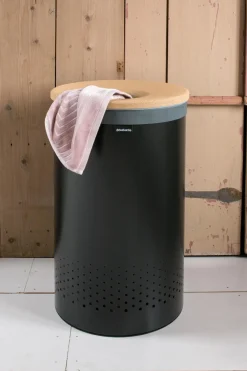 Brabantia Pyykinhoito<pyykkikori korkkikansi 60L matt black