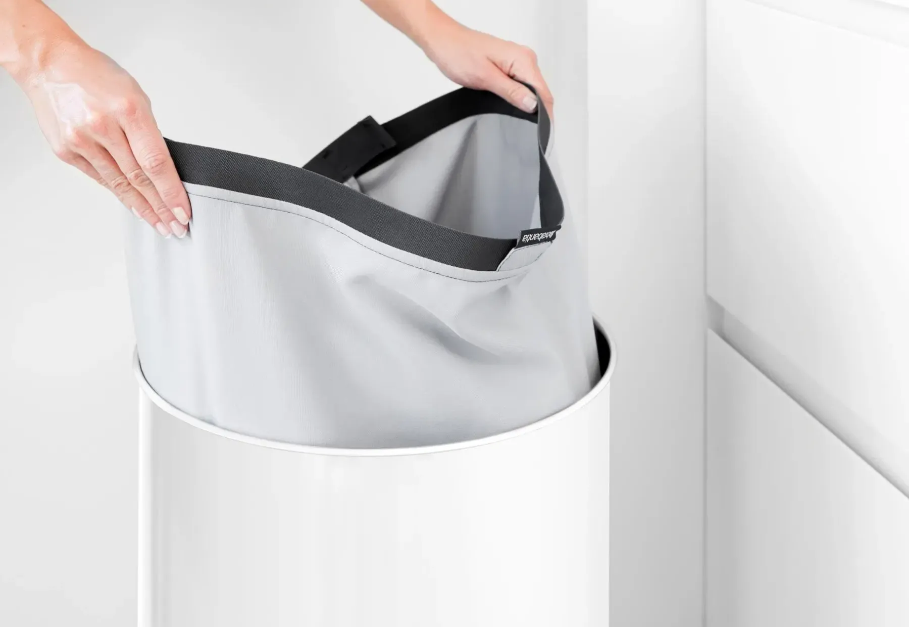 Brabantia Pyykinhoito<pyykkikori 60L korkkikansi white