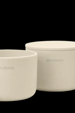 Online ReNew säilytyspurkit 3 kpl soft beige Säilytyslaatikot, -lokerikot Ja -telineet|Muut Kylpyhuonetarvikkeet