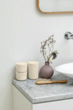 Online ReNew säilytyspurkit 3 kpl soft beige Säilytyslaatikot, -lokerikot Ja -telineet|Muut Kylpyhuonetarvikkeet