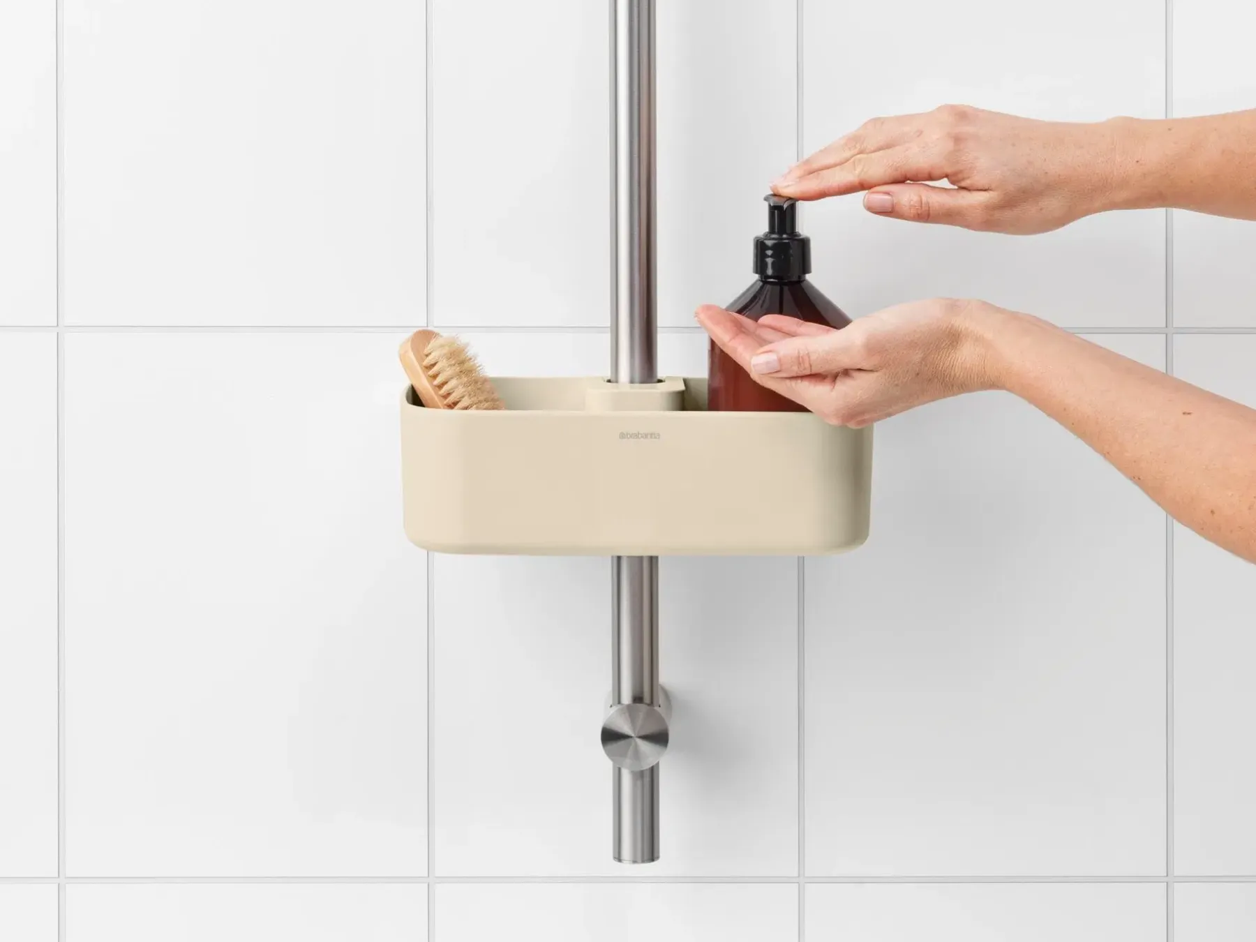 Brabantia Muut Kylpyhuonetarvikkeet<ReNew suihkuhylly soft beige