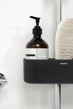 Brabantia Muut Kylpyhuonetarvikkeet<ReNew suihkuhylly dark grey