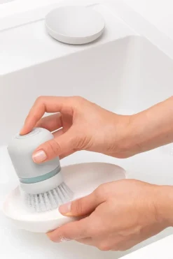 Online Saippuaa annosteleva tiskiharja light grey Keittiötyövälineet