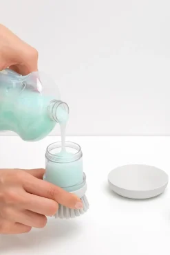 Online Saippuaa annosteleva tiskiharja light grey Keittiötyövälineet