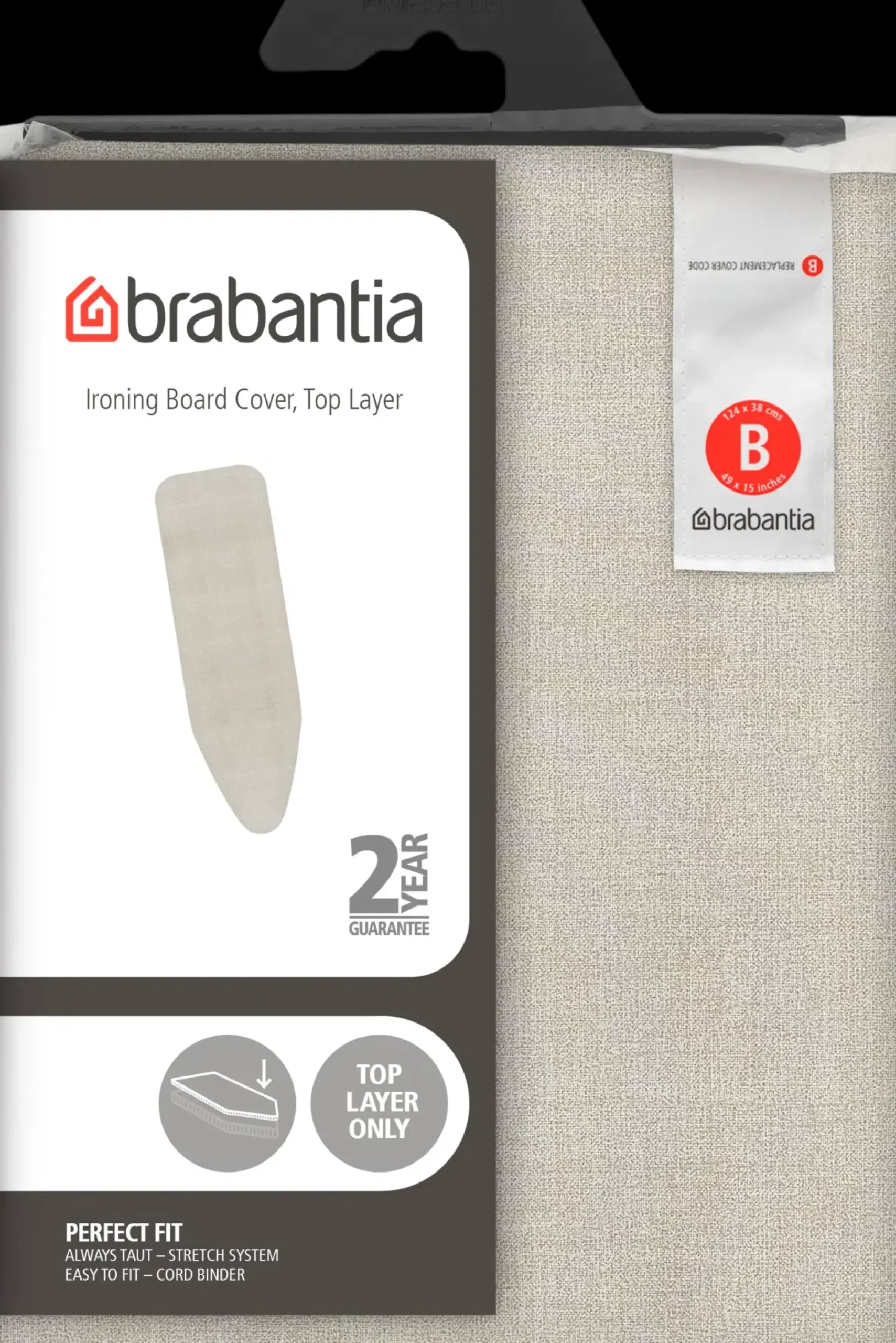 Outlet silityslauta B 124 x 38 cm SSIR black denim grey Vaatteiden Hoitotuotteet|Vaatteiden Hoitotuotteet