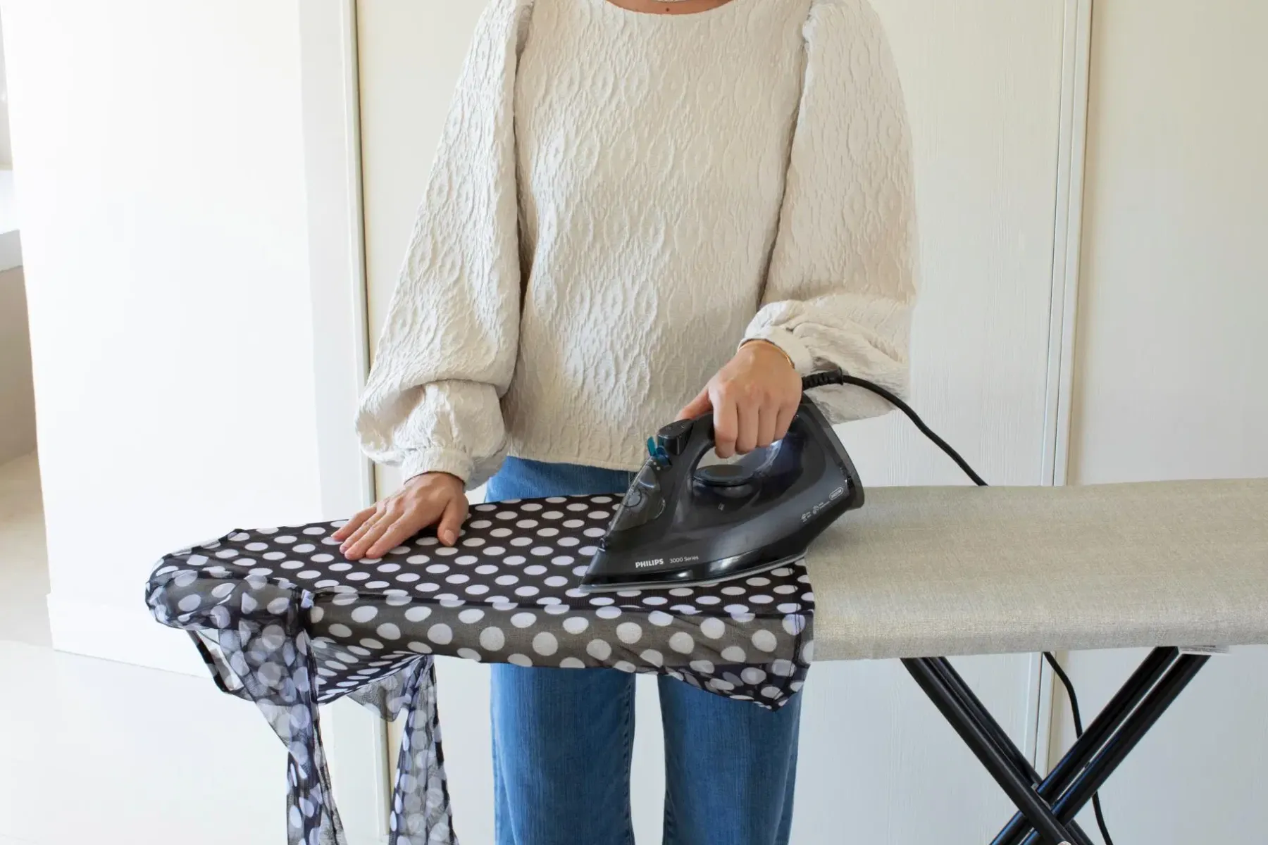 Outlet silityslauta B 124 x 38 cm SSIR black denim grey Vaatteiden Hoitotuotteet|Vaatteiden Hoitotuotteet