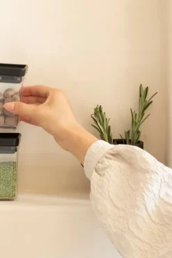 Brabantia Keittiötarvikkeet<Tasty+ pinottava säilytyspurkki 2 kpl dark grey