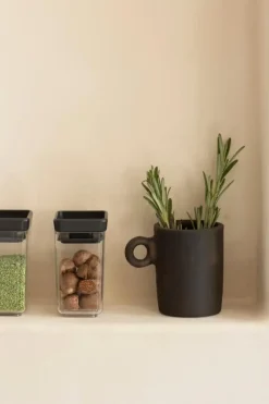 Brabantia Keittiötarvikkeet<Tasty+ pinottava säilytyspurkki 2 kpl dark grey