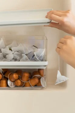 Brabantia Keittiötarvikkeet<Tasty+ pinottava säilytyspurkki 1,5L light grey