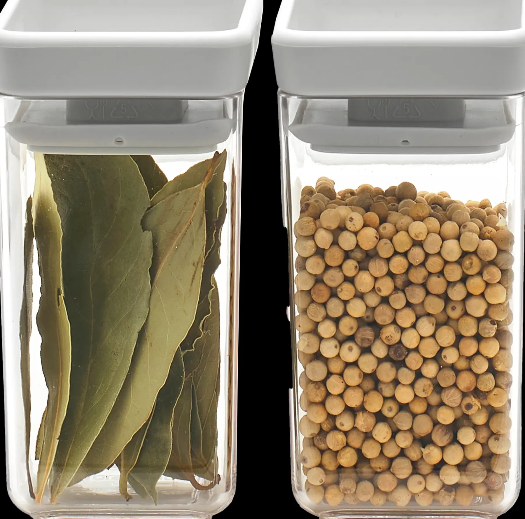 Brabantia Keittiötarvikkeet<Tasty+ pinottava säilytyspurkki 2 kpl light grey