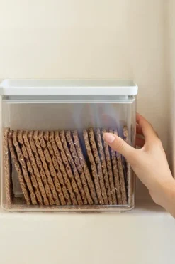 Brabantia Keittiötarvikkeet<Tasty+ pinottava säilytyspurkki 3,5L light grey