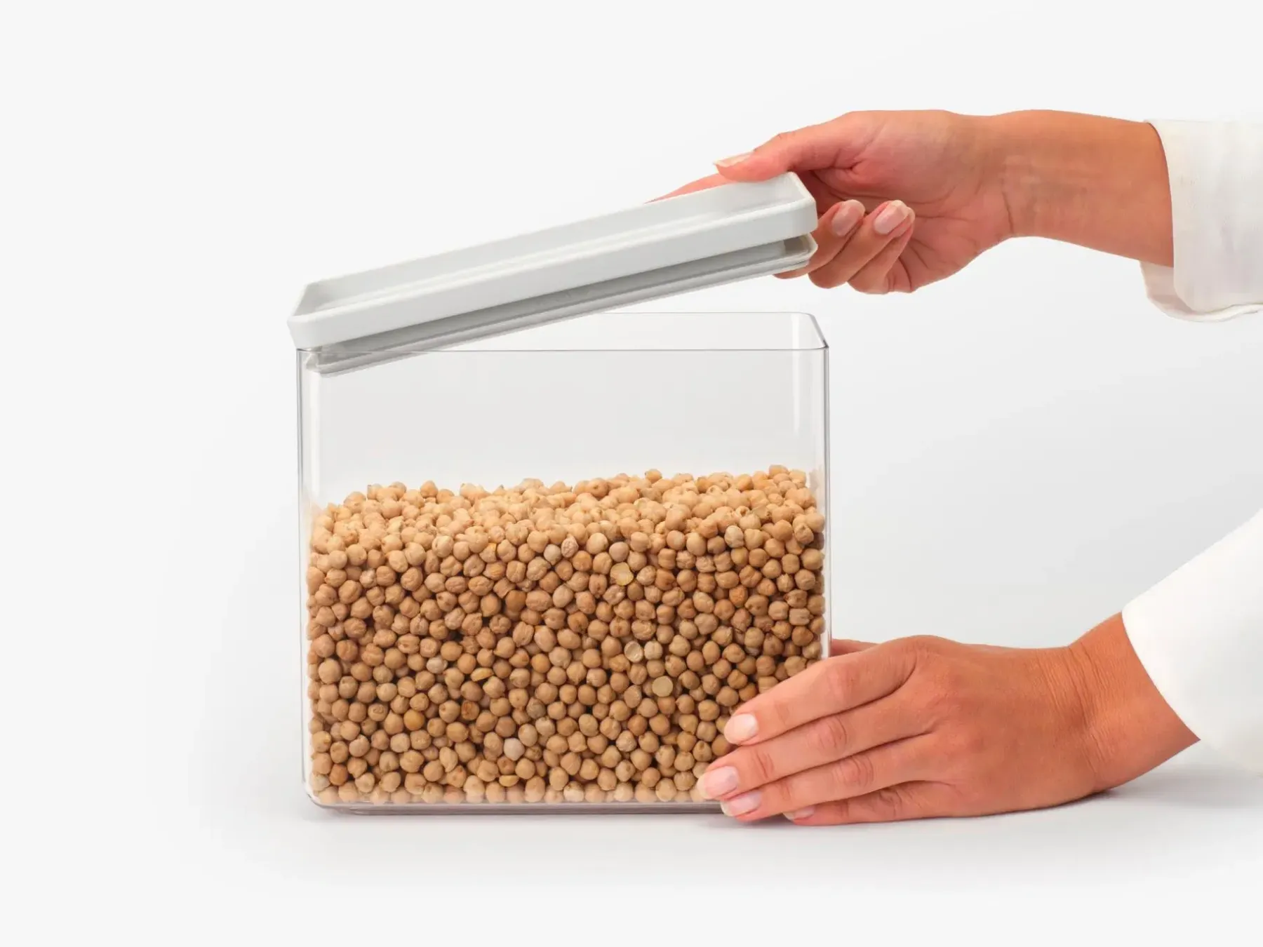 Brabantia Keittiötarvikkeet<Tasty+ pinottava säilytyspurkki 3,5L light grey