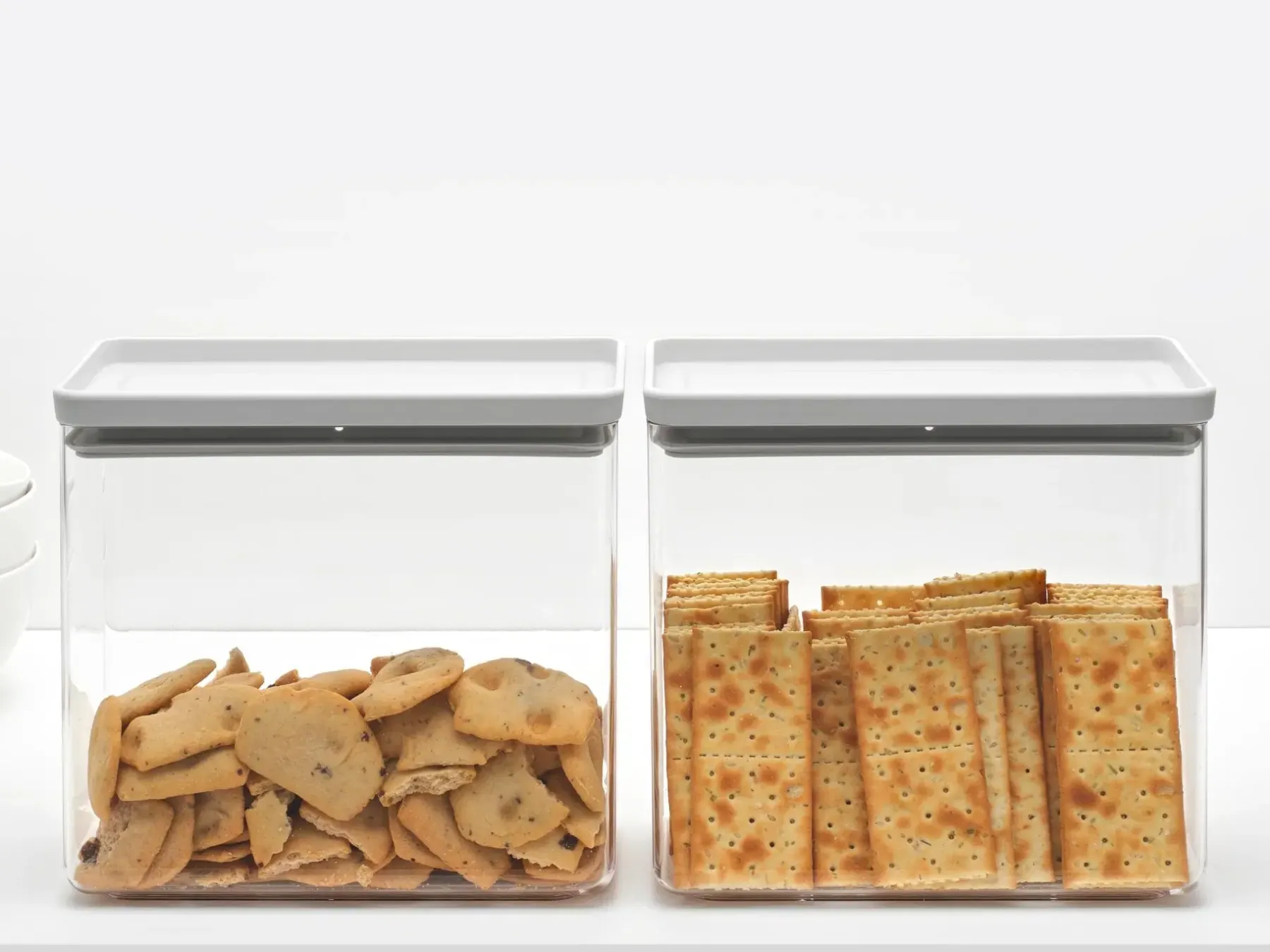 Brabantia Keittiötarvikkeet<Tasty+ pinottava säilytyspurkki 3,5L light grey