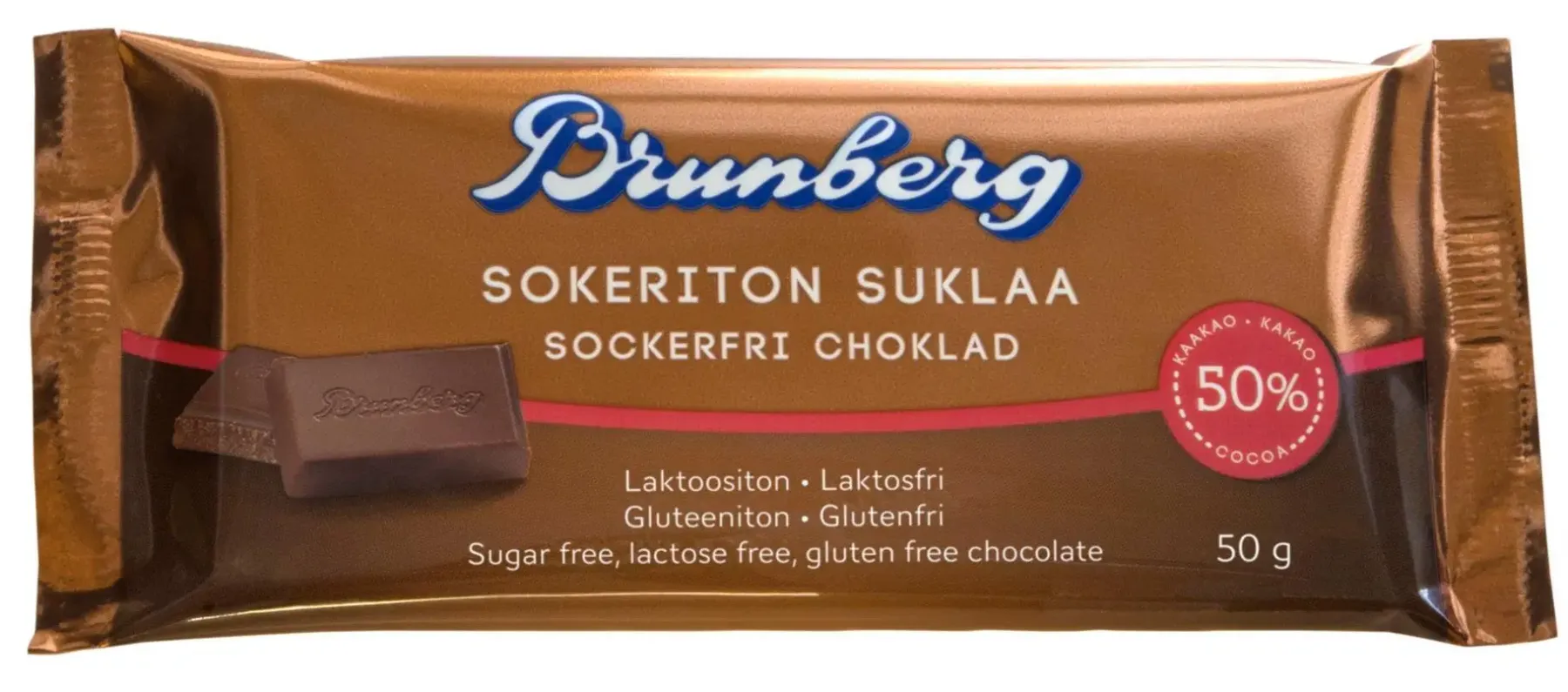 Outlet Sokeriton suklaa 50g Suklaat Ja Muut Makeiset