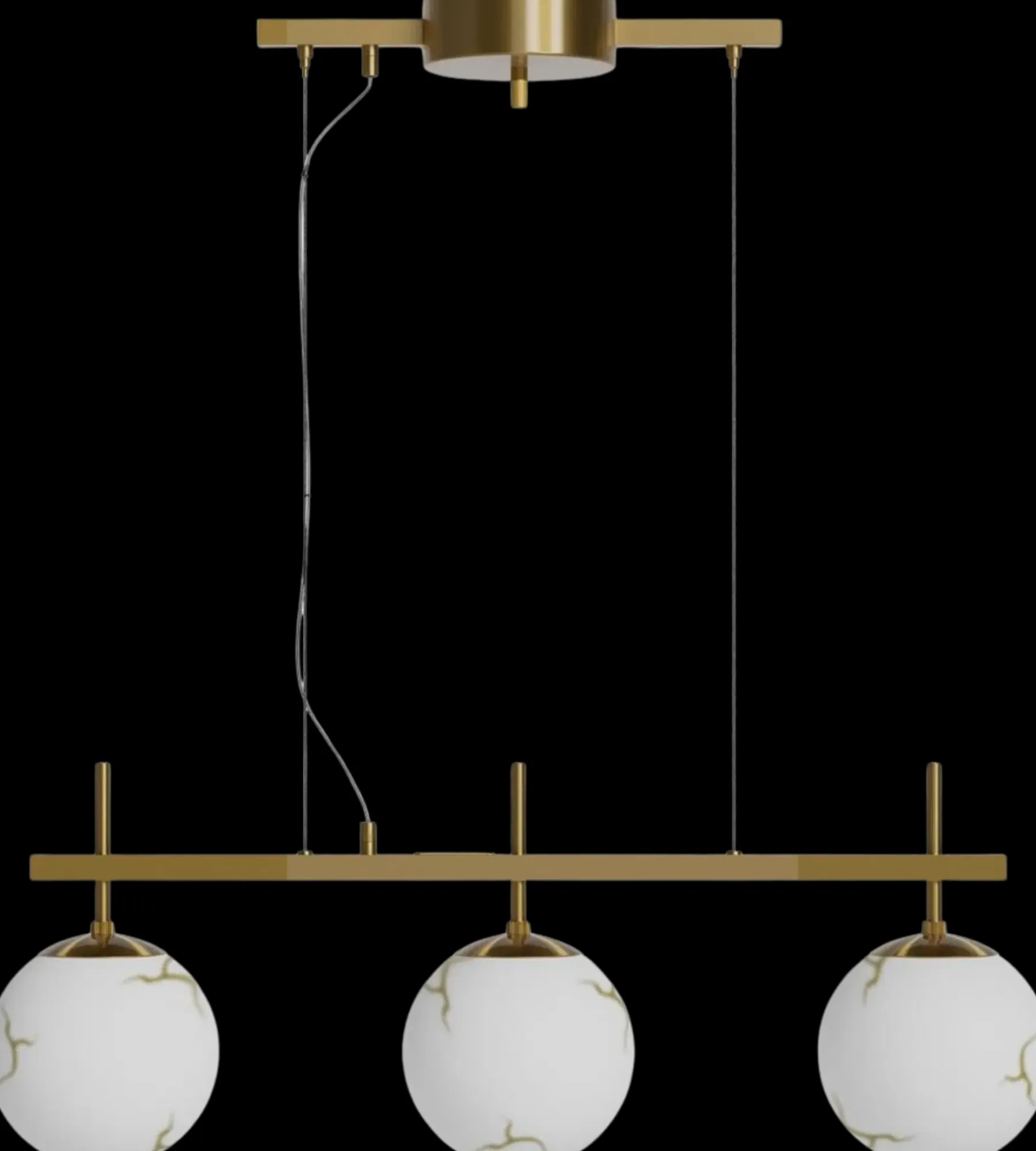 By Rydéns Kattovalaisimet<By Rydens Bellagio 3-osainen riippuvalaisin metalli/lasi