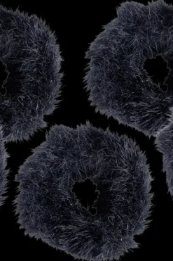 Discount Hiuslenkkisetti pörröinen 5 kpl musta Hiustarvikkeet