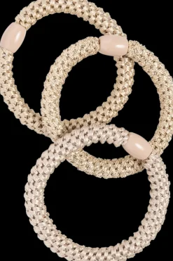 Discount Hiuslenkkisetti punottu beige 3 kpl Hiustarvikkeet