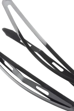 Cailap Hiustarvikkeet<Hiusnapsu metalli musta 2 kpl