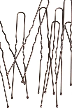 Hiuspinni hengetön ruskea 6cm, 12kpl Hiustarvikkeet