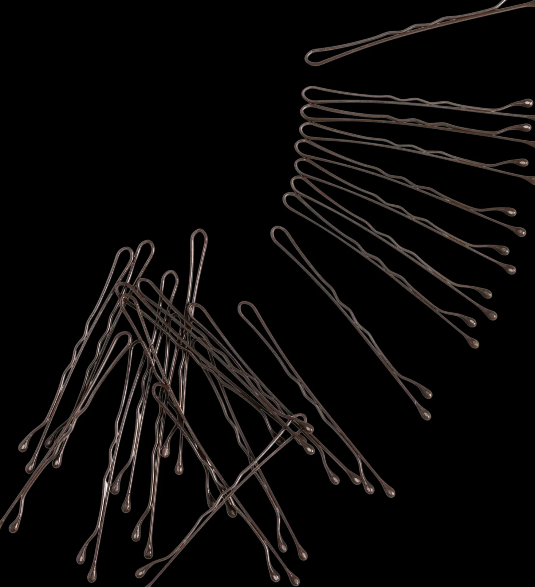 Cailap Hiustarvikkeet<Hiuspinni ruskea 4,8 cm 24 kpl