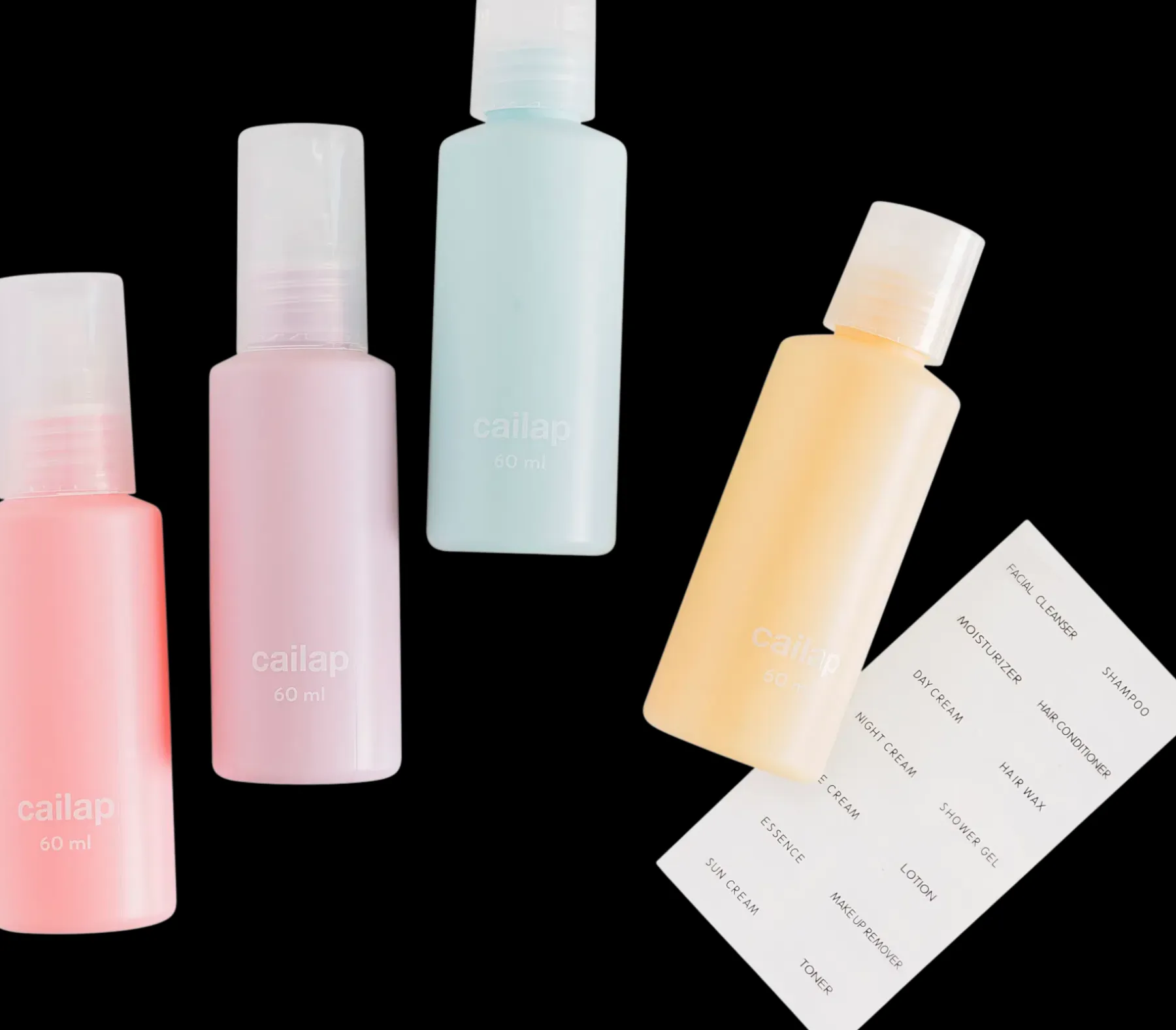 Best Matkapullot 4 kpl 60 ml, värikkäät Vartalonhoito