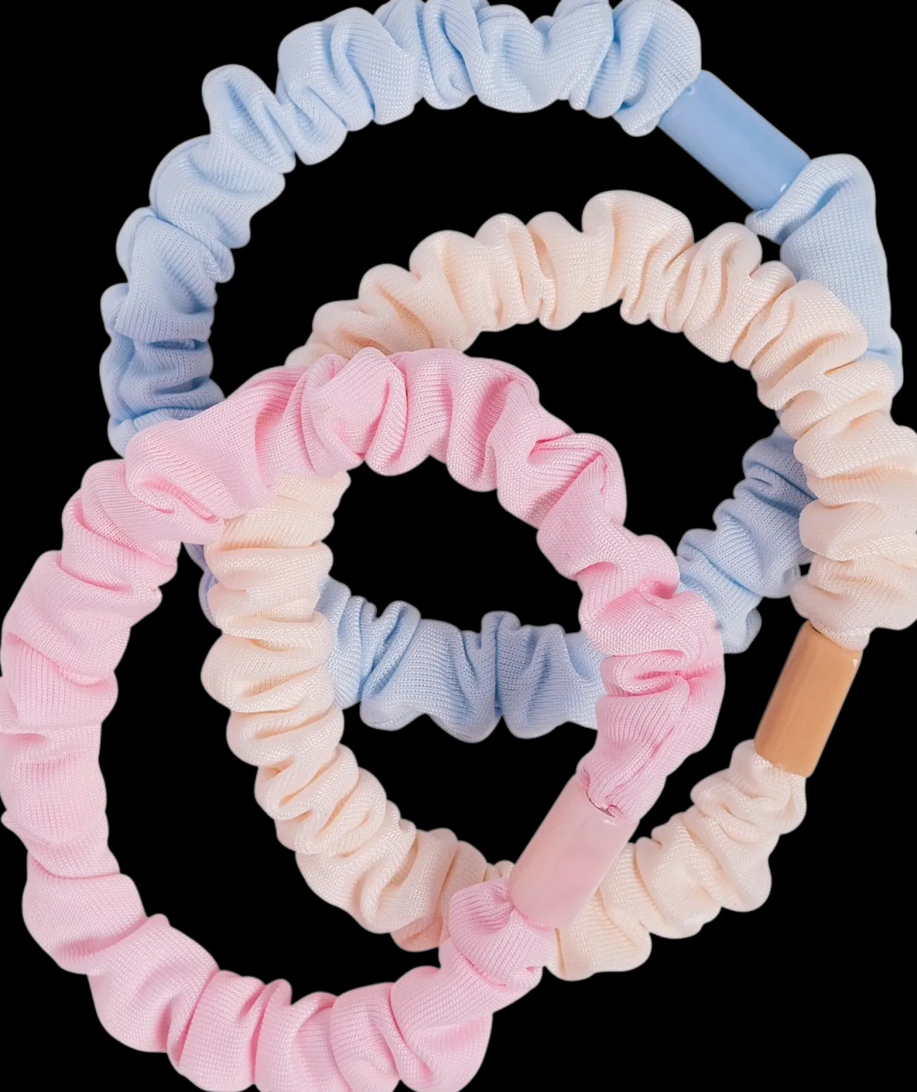 Cailap Hiustarvikkeet<Ohuet hiuslenkit 3 kpl värilajitelma vaal.sin/vaal.pun/kerma