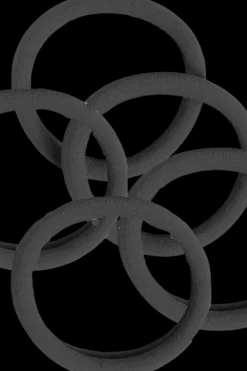 Best Paksu hiuslenkki 5 kpl musta Hiustarvikkeet