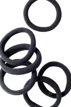 Cailap Hiustarvikkeet<Pehmohiuslenkkisetti musta 6kpl