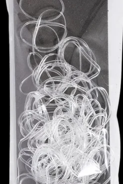 Silikonihiuslenkki kirkas 60 kpl Hiustarvikkeet