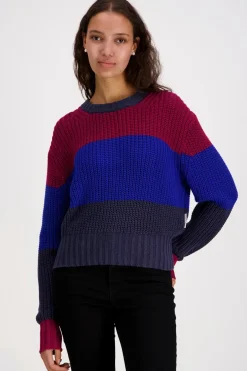 Best Calvin Klein Chunky stripe crew neck neule Neuleet