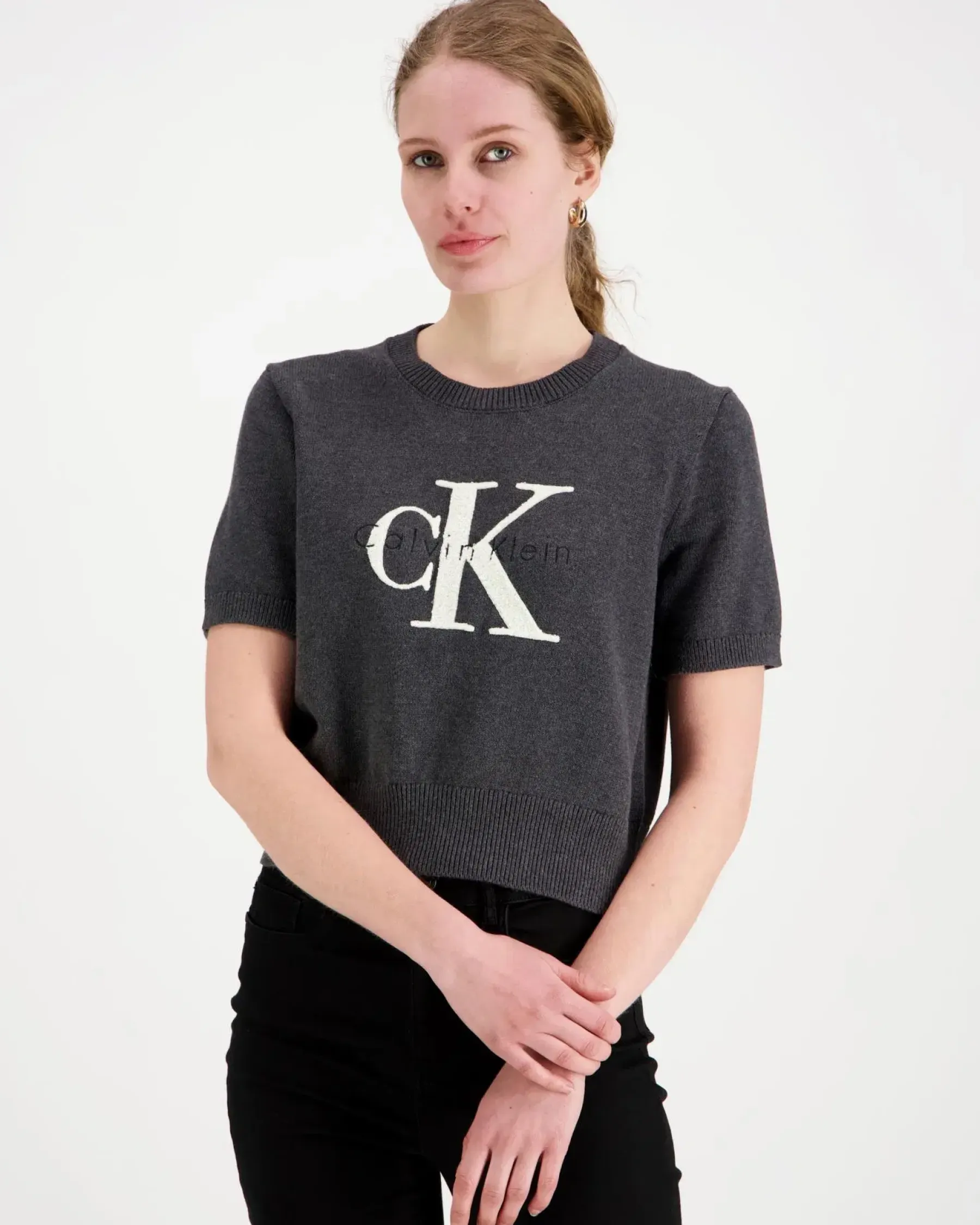 Calvin Klein Jeans Neuleet<Chunky cotton graphic neule