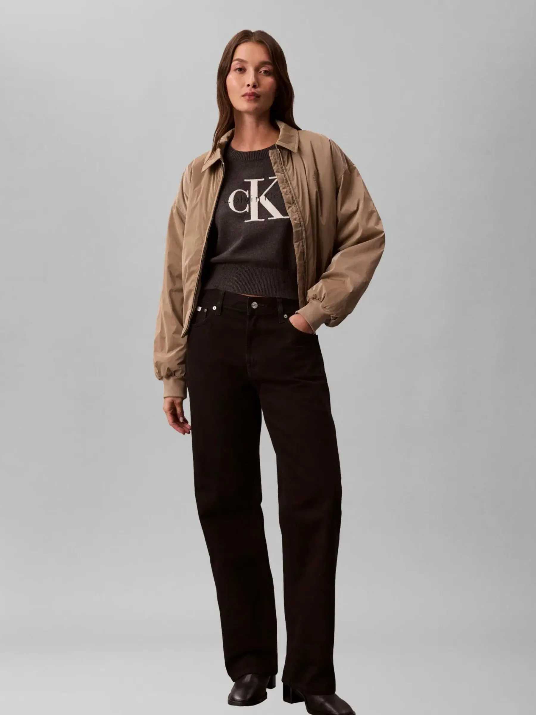 Calvin Klein Jeans Neuleet<Chunky cotton graphic neule