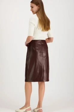 Calvin Klein Jeans Hameet<Faux leather midi pu hame