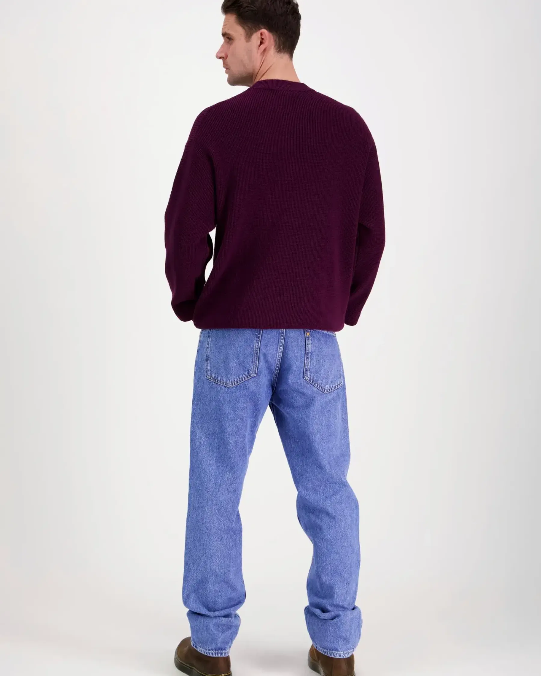 New Ls ez cotton waffle crwnk neule Neuleet