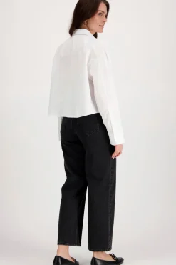 New Solid boxy cropped paita Puserot Ja Tunikat