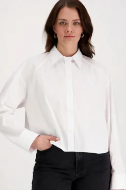 New Solid boxy cropped paita Puserot Ja Tunikat