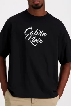 Online Ss 16s sn cursive calvin graphic t-paita Paidat