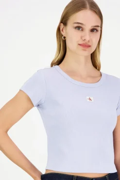 Best Woven label 2x2 baby rib t-paita Paidat Ja Topit