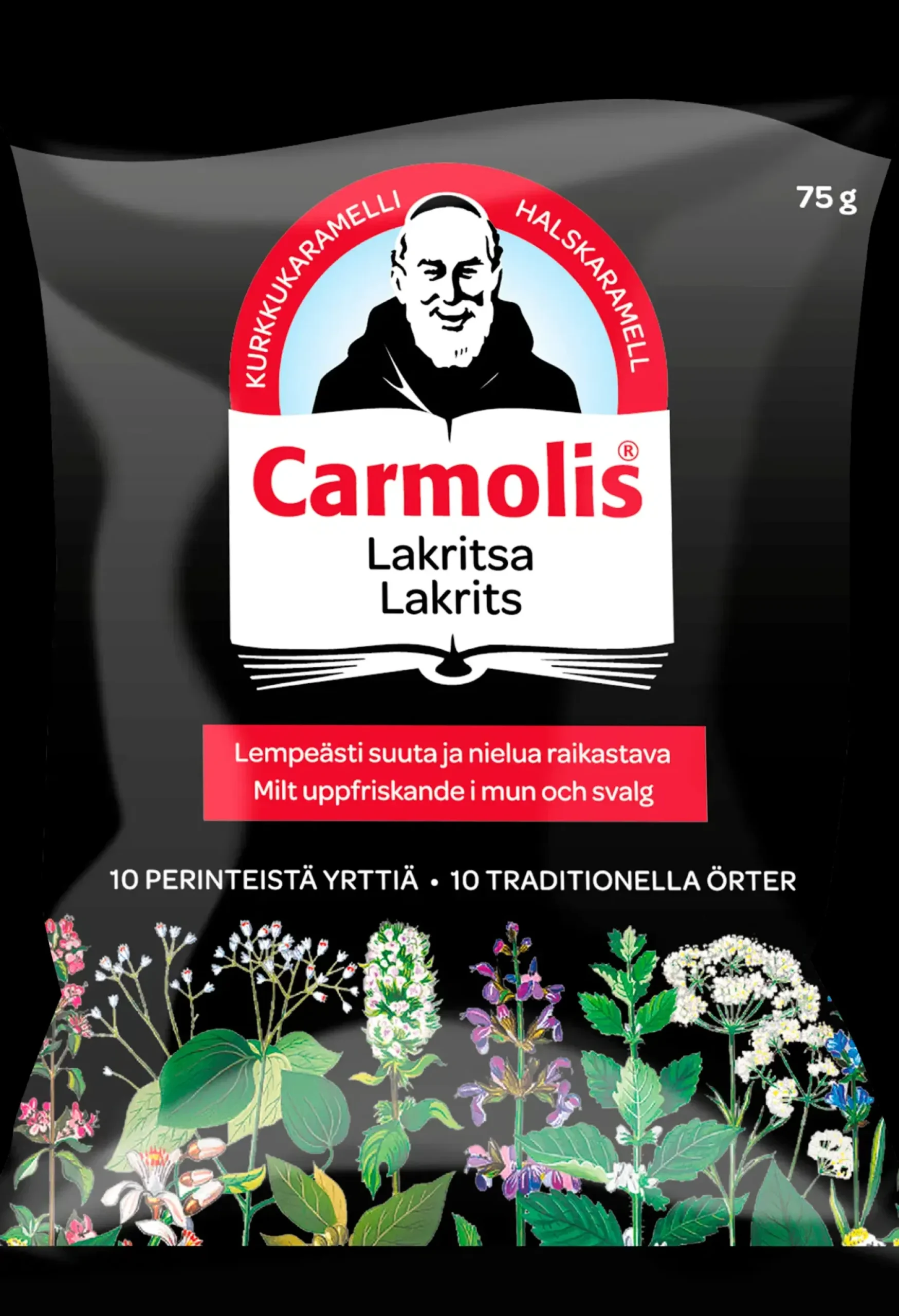 Carmolis Suklaat Ja Muut Makeiset<Lakritsi yrttikaramelli 72 g